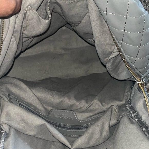 Bebe Gray Quilted Backpack - Picture 7 of 10